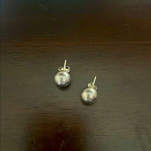 Tiffany’s silver ball earrings